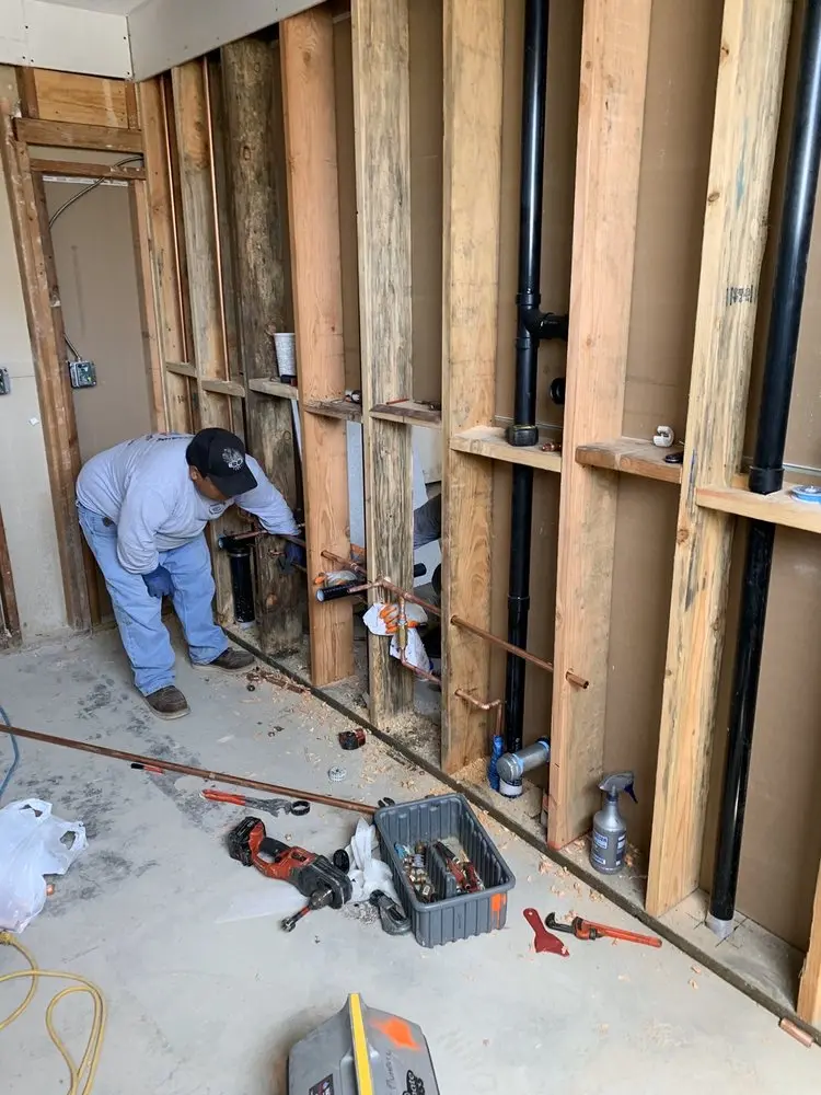 Commercial rough-in plumbing for Water Heater Replacement in Quail Hill